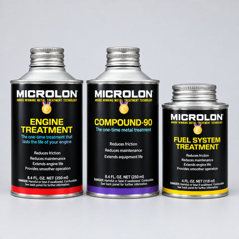 Microlon Motorcycle Engine Treatment Kit - 100-499cc 4-Stroke Engines