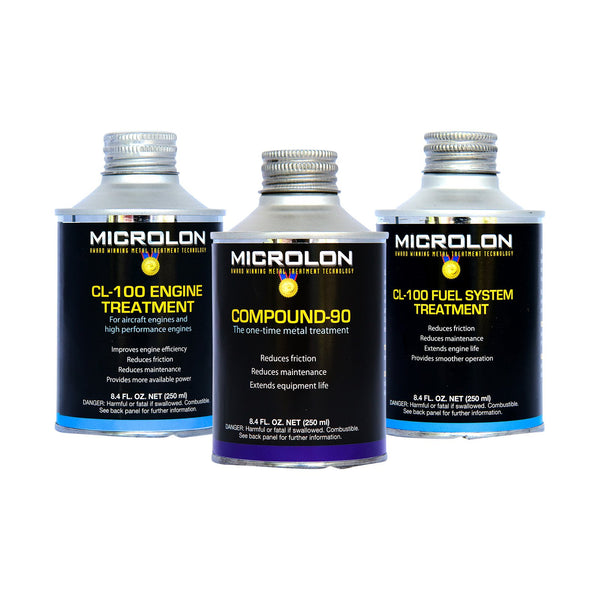 Microlon High Performance Motorcycle Engine Treatment Kit - (CL-100) 100-499cc 4-Stroke Engines